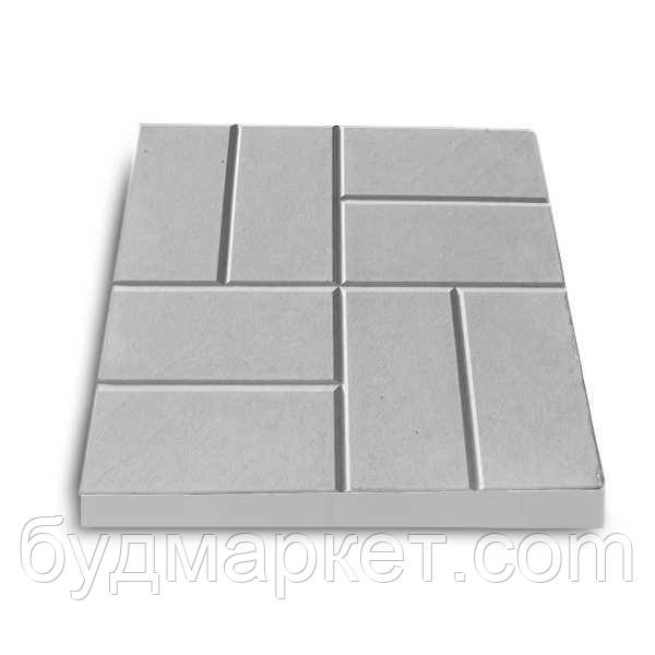 Плитка тротуарна "Квадрат "сіра 40*40*4,5 см (6,25 шт./м2)