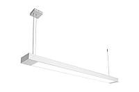 Светильник подвесной 125см MSK Electric Office линейный под две led лампы G-13 SL-120-2T8 WH