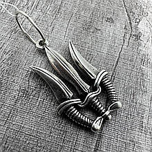 Герб України тризуб срібло чорнене 925 проби