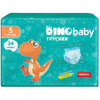 Оригінал! Подгузники Dino Baby Размер 5 (11-25кг) 34 шт (4823098413967) | T2TV.com.ua