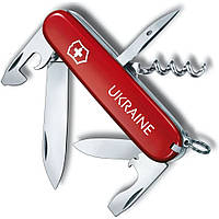 Складаний ніж Victorinox Spartan Ukraine 91 мм 12 функцій Ukraine (1.3603_T0140u) оригінал