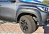 Пластикові фендера для Toyota Hilux 2021+ (розширювачі арок / ABS пластик), фото 4