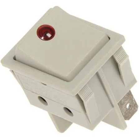 Кнопка включення для масляного обігрівача Delonghi 16А 250V (5108200100) Оригінал