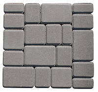 Плитка тротуарна "Старе місто" 40 мм з/прес сірий (76 шт./1м2), Ряд 0,99 м кв.