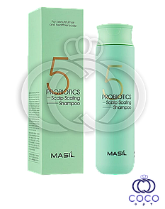 Глибокоочисний шампунь із пробіотиками Masil 5 Probiotics Scalp Scaling Shampoo 300 мл