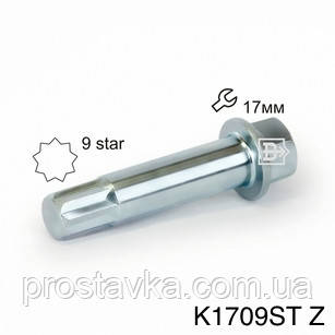 Ключ CSTL1709ST Z Внутрішній. 9 промінь. зірка Цинк