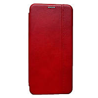 Чехол-книжка Shemax Book cover New Line Shell для Xiaomi Redmi Note 11 11S 4G экокожа Красный