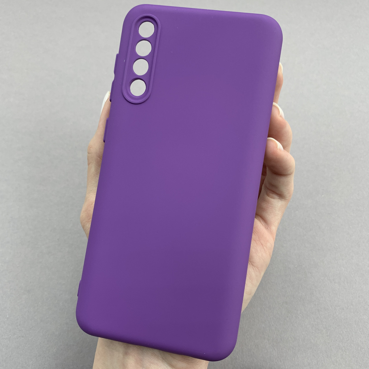Чохол для Samsung Galaxy A50s матовий із захистом для камери чохол на телефон самсунг а50с фіолетовий CMR