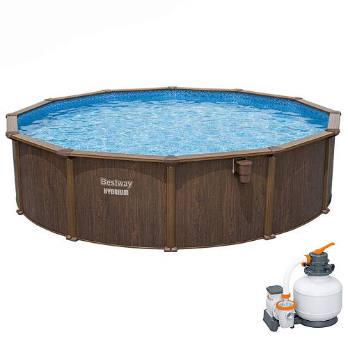 Купить Каркасный бассейн Bestway Hydrium 561CU 488х130 см круглый для ...