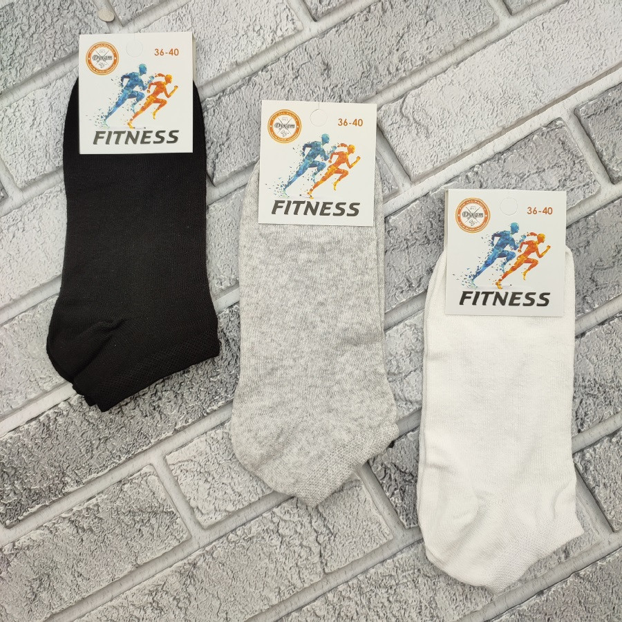 Шкарпетки жіночі короткі весна/осінь 36-40 асорті FITNESS ДУКАТ 30037901