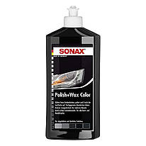 Кольорова поліроль з воском чорний 500 мл SONAX Polish & Wax Color NanoPro (296100)