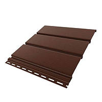 Планка "Соффіт" 3,0 м*0,305м (0,915 кв.м) без перф (коричневий) RAINWAY (упак.22шт)