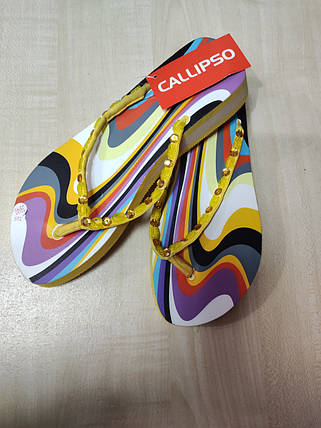 Шльопанці жіночі від бренда Callipso SA9-03 л жовті 38, фото 2