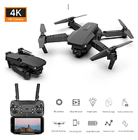 Дрон з HD камерою E88 PRO Black Коптер Wi Fi FPV до 20 хвилин польоту + Сумка