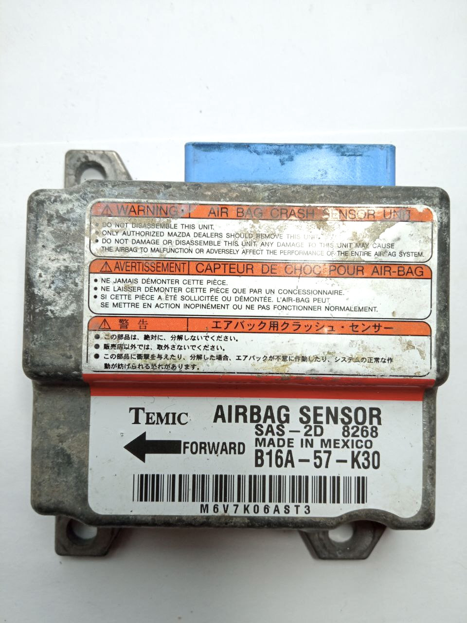 Електронний блок керування airbag mazda B16A-57-K30 / SAS-2D8268 / bi97 323, фото 1