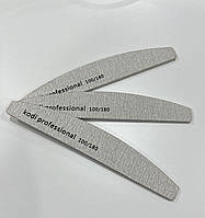 Профессиональная пилка для ногтей Kodi Professional 100/180 Half Grey (полукруг)