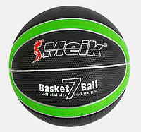 Мяч баскетбольный TK Sport Meik 550 грамм размер №7 Black/Green (С56007/02)