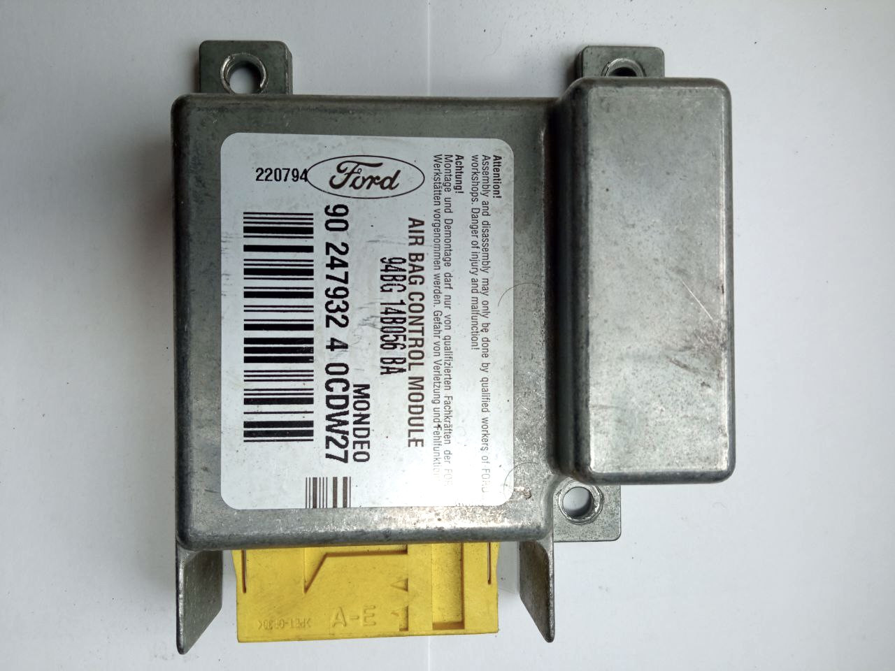 Електронний блок керування airbag ford mondeo 94BG14B056BA / 902479324 / 90 247932 4, фото 1