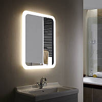 Зеркало в ванную с 3D контурной подсветкой 5 Вт 600х800 мм | размер зеркала под заказ