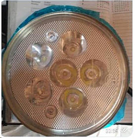 Вставка в фару светодиодная круглая LED (6 диодив  ZUBR) (D-180mm) ST