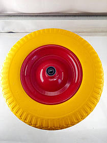Колесо   4,00 -8   TL   (бескамерное, под ось d-16мм )   (желтое)   ELIT