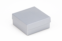 Подарочная коробка Wonderpack Серебряная для бижутерии и ювелирных украшений картон с печатью М0018о20