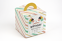 Коробка Подарункова Wonderpack Кубик з ручкою №М0067-о2 Birthday