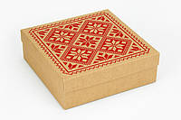 Подарочная коробка Wonderpack Крафт с шелком для текстиля М0033о17