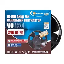 Канальний вентилятор високотемпературний 150 °C MMotors VO 150 T 150 мм 240 м3/год, фото 5