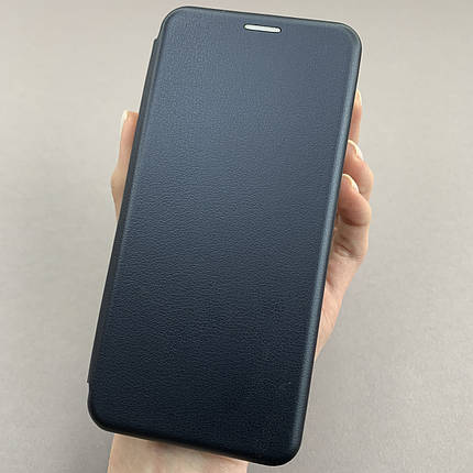Чохол-книга для Xiaomi Redmi 9C книжка з магнітом на телефон сяомі редмі 9с темно-синя STN, фото 1