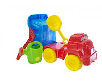 Песочный набор №2 Doloni Toys 013565/6 машина лопатка грабли лейка игрушка детская для игры с песком