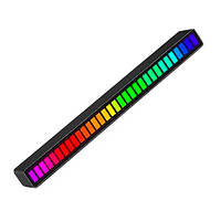 Светильник музыкальный эквалайзер 32 LED USB, D-08-RGB