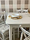 Дерев'яний стілець білого кольору Signal CD-56 на кухню в скандинавському стилі Польща, фото 2