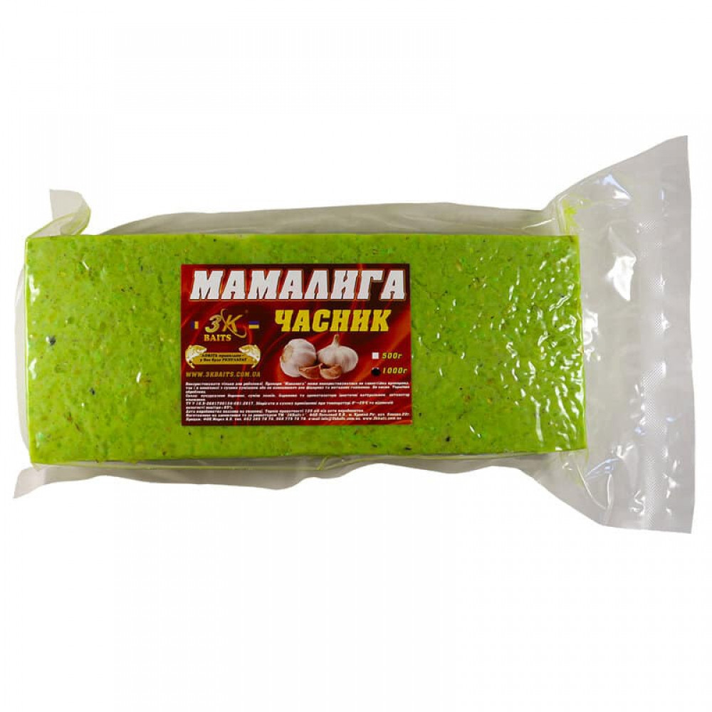 Мамалига 3KBaits часник 1000г (3к00005), фото 1