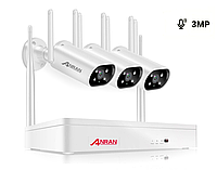 Комплект видеонаблюдения на 3 камеры Anran Wi-Fi 3MP ARCCTV