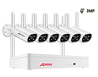 Anran Комплект видеонаблюдения на 6 Wi-Fi камер 3MP ARCCTV