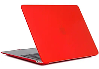 Защитный матовый красный чехол Matte Hard Shell Case для MacBook New Air 13" матовая накладка для Макбук Эир