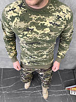 Пиксельная флисовая кофта ВСУ весна лето мужская армейская, Удобная тактическая флиска полевая Pixel M
