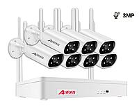 Система Wi-Fi видеонаблюдения на 7 камер Anran 3MP ARCCTV