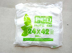 Пакет майка 24*42 Еко (100 шт.)