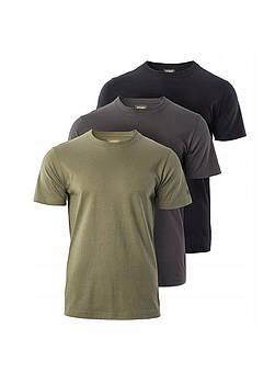 Набір футболок чоловічих Magnum Basic M Зелений, Сірий, Чорний 3 шт SS.120.11-TSH-M