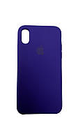 Силикон "Оригинал Велюр" iPhone X\XS Dark Violet