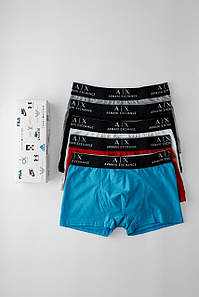 Чоловічі труси боксери (набір) + подарункова коробка Arмаni