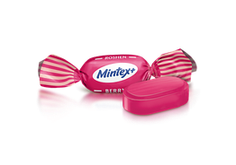 Карамельні цукерки льодяники Roshen Mintex + Berry зі смаком м'яти 250 грамів