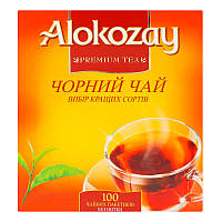 Чай Алокозай Alokozay Черный 100 пакетиков без нитки