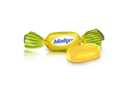 Карамельні цукерки Roshen Mintex + Lemon зі смаком м'яти та лимона 250 грамів