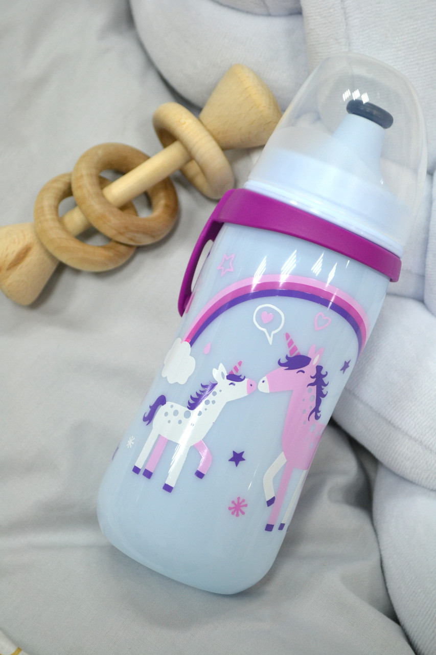 Поільник NIP Kids Cup 330 мл з висувною кришечкою 18 м+, Дівчинка 35052, фото 1