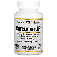 California Gold Nutrition, Curcumin UP, 90 желатиновых капсул