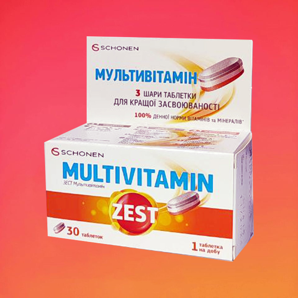 Мультивітаміни для дорослих Шонен, 30 таб