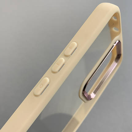 Чохол для Xiaomi Redmi 9 прозорий з бортиком для камери чохол на телефон сеомі редмі 9 бежевий k6h, фото 3